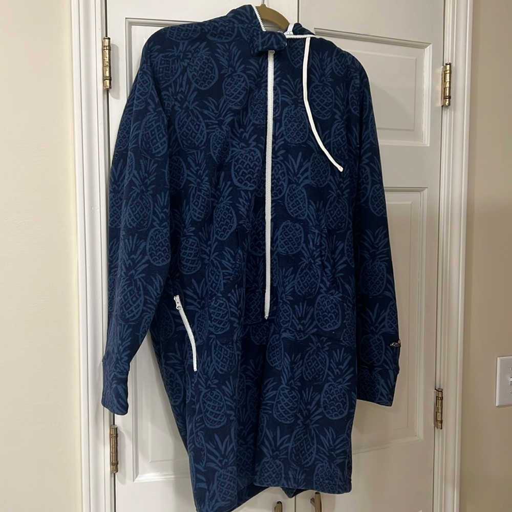 Chubbies Chubbsies Men’s Adult Shorts Romper Onesie Zip up Pineapple Large